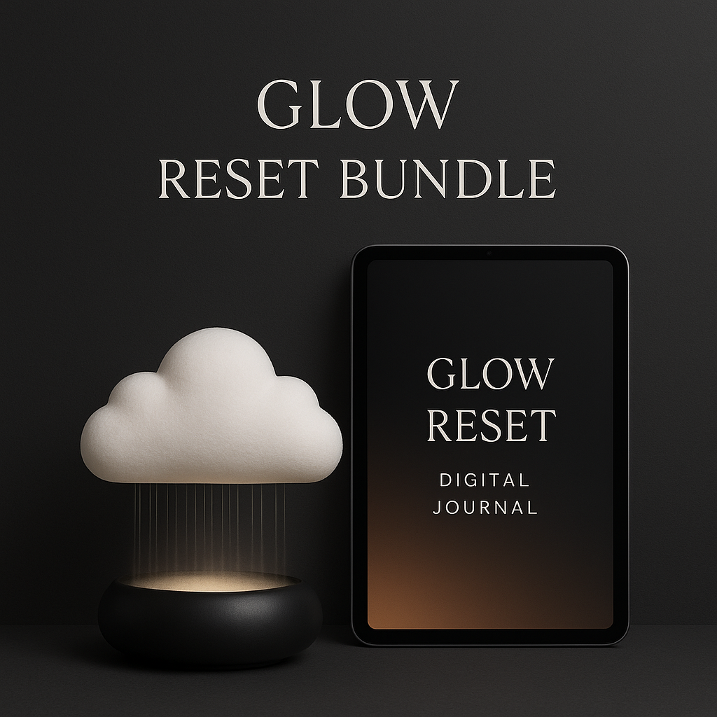 Glow Reset Bundle – Digital Journal + Raining Cloud Diffuser