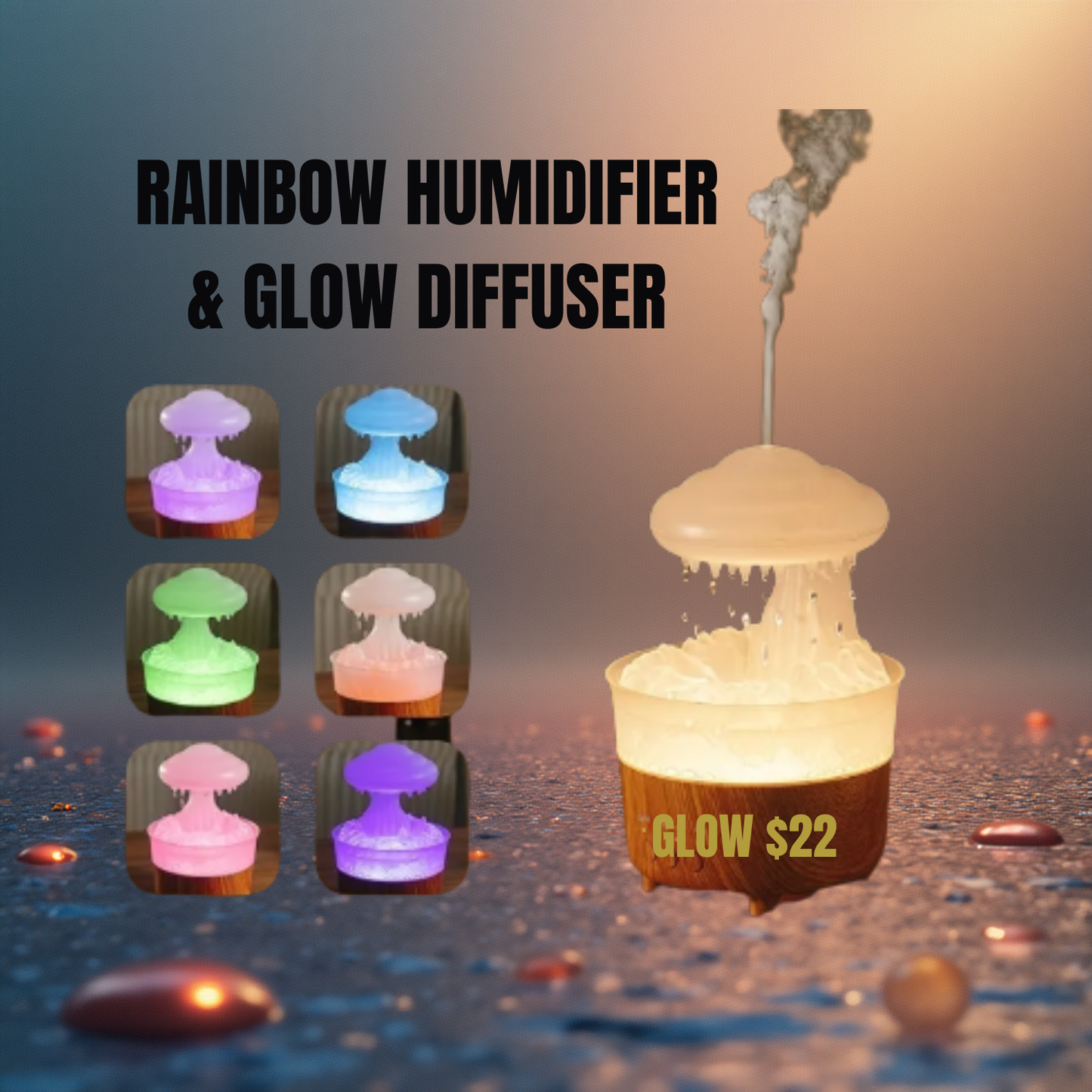Rainbow Cloud Humidifier & Diffuser - Glow Reset Edition