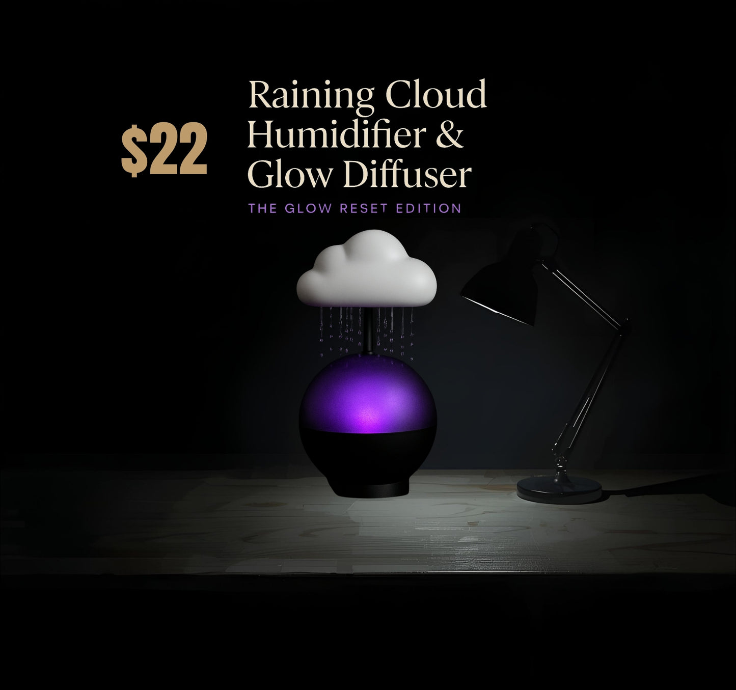 Raining Cloud Humidifier & Diffuser - Glow Reset Edition
